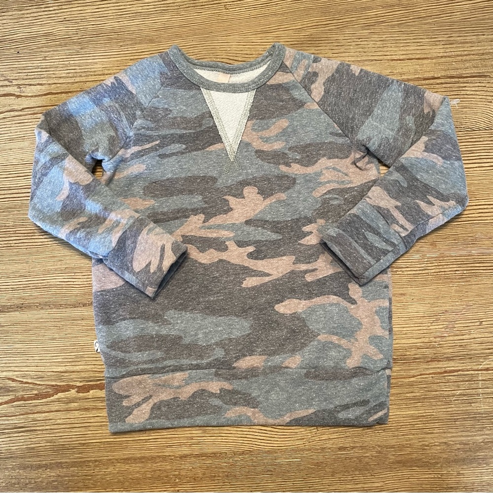 Childhoods Clothing Faded Camo Crewneck Sweatshirt